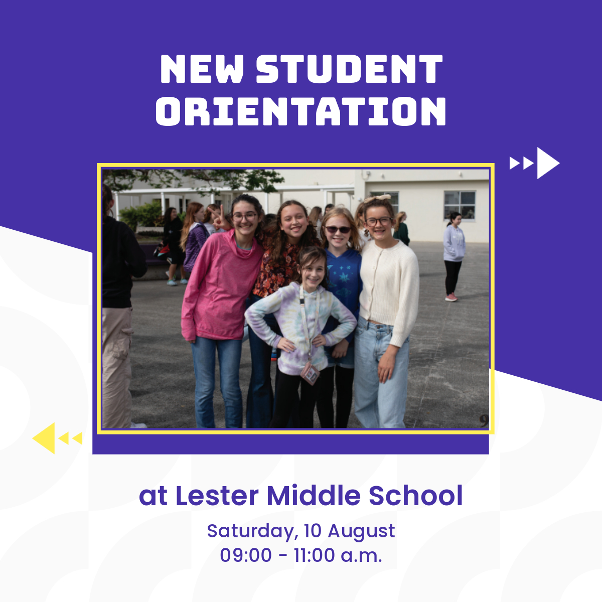New Student Orientation SY 2024 2025 Lester Middle School DoDEA